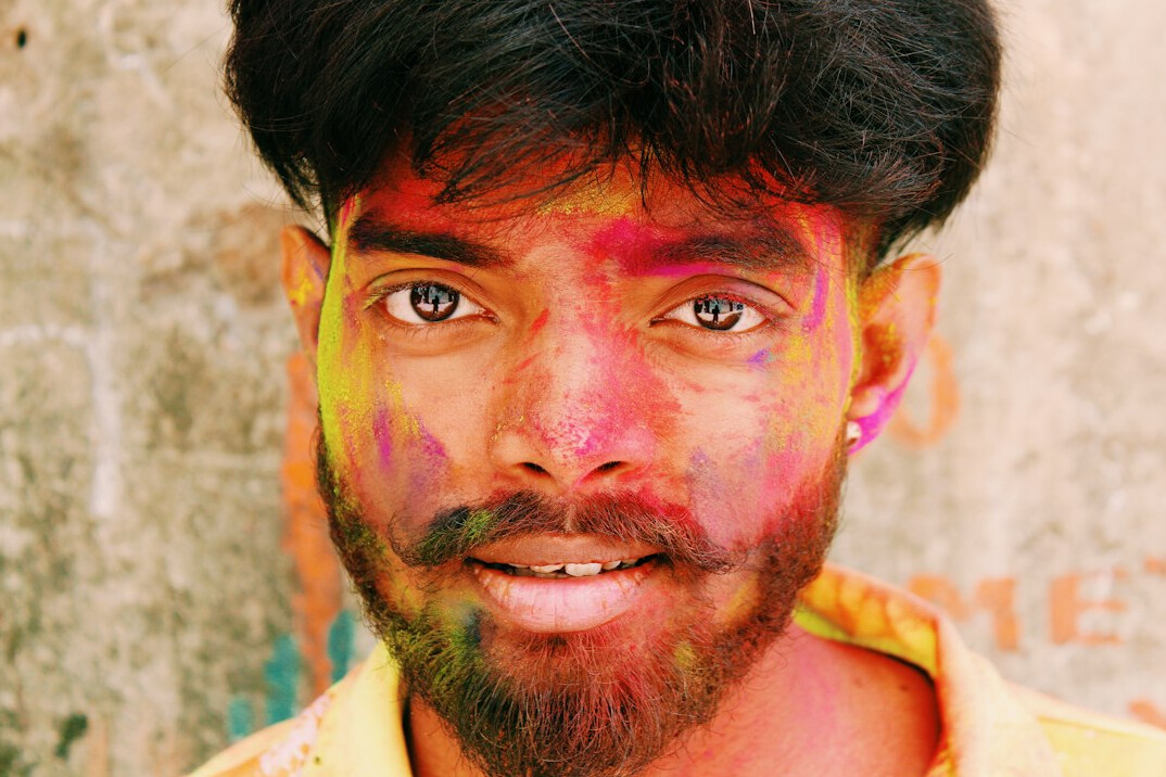 Portrait of a man with a beard looking at the camera
